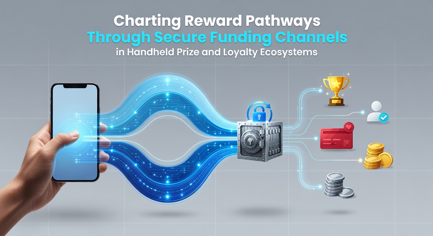 Mobile device displaying secure reward pathways and loyalty tracking interface in a prize ecosystem