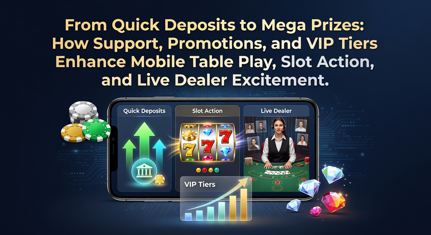 Mobile casino player making a quick deposit on smartphone, transitioning to spinning slots and live dealer tables