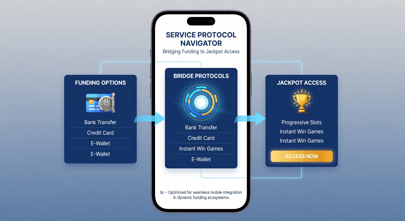 Flow diagram of service protocols linking deposits to jackpot access in mobile slots and live tables
