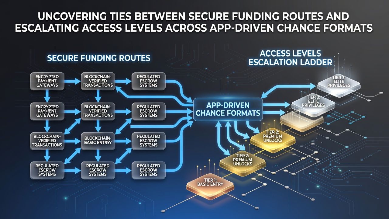 Secure payment interfaces connecting to mobile gaming apps with tiered access indicators