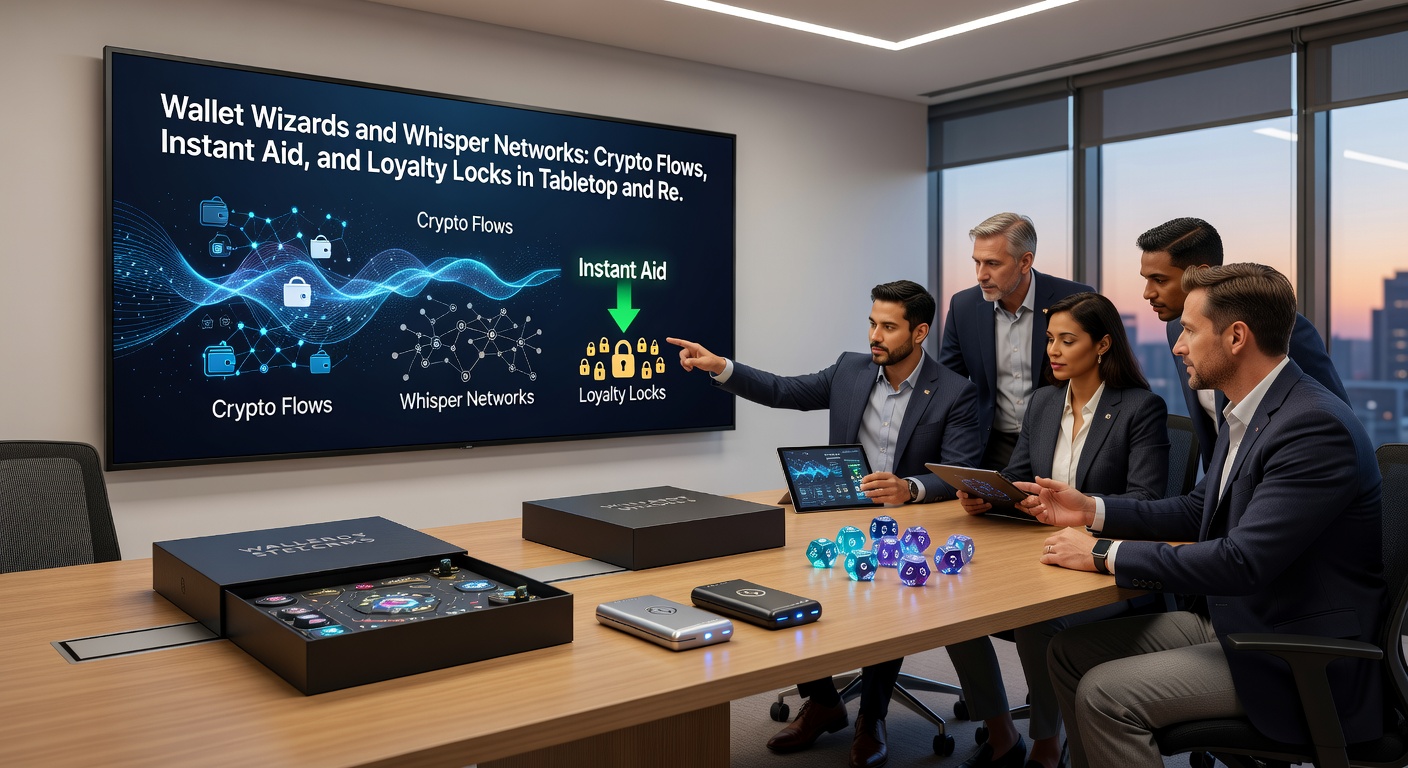 Shadowy network diagrams connecting player avatars, wallets, and token flows in a digital gaming underworld