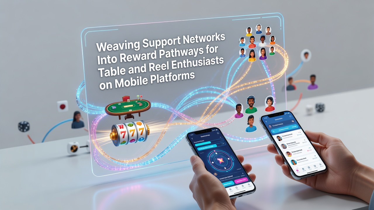 Mobile casino interface showing integrated support chat and reward notifications for table games and slots